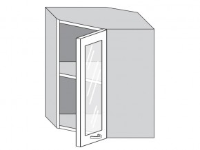 1.60.3у Шкаф настенный (h=720) угловой на 600мм со стекл. дверцей в Троицке - troick.magazinmebel.ru | фото