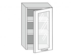 19.50.3 Шкаф настенный (h=913) на 500мм с 1-ой стекл. дверцей в Троицке - troick.magazinmebel.ru | фото