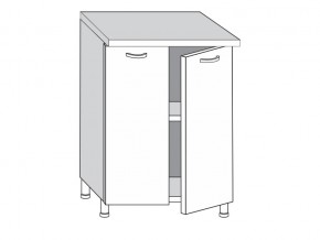 2.60.2 Шкаф-стол на 600мм с 2-мя дверцами в Троицке - troick.magazinmebel.ru | фото