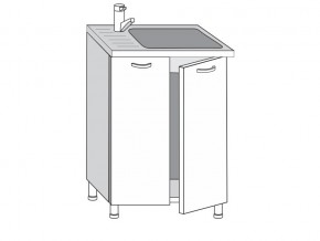 2.60.2м Шкаф-стол на 600мм под врезную мойку с 2-мя дверцами в Троицке - troick.magazinmebel.ru | фото