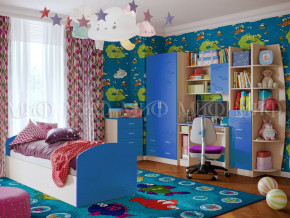 Детская комната Юниор-2 Синий в Троицке - troick.magazinmebel.ru | фото