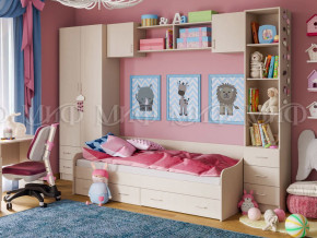 Детская комната Вега 1 Дуб беленый в Троицке - troick.magazinmebel.ru | фото - изображение 1