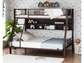 Двухъярусная кровать Гранада-1П 140 коричневый в Троицке - troick.magazinmebel.ru | фото