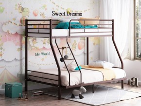 Двухъярусная кровать Гранада-2 140 коричневый в Троицке - troick.magazinmebel.ru | фото - изображение 1