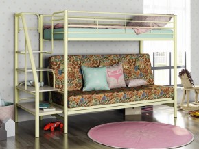 Двухъярусная кровать с диваном Мадлен 3 Слоновая кость-марки в Троицке - troick.magazinmebel.ru | фото - изображение 1