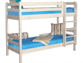 Двухъярусная кровать Соня с прямой лестницей Вариант 9 белая в Троицке - troick.magazinmebel.ru | фото - изображение 2