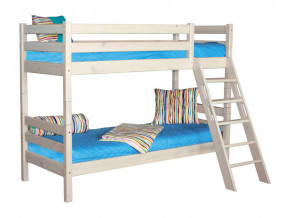 Двухъярусная кровать Соня вариант 10 с наклонной лестницей белая в Троицке - troick.magazinmebel.ru | фото - изображение 2