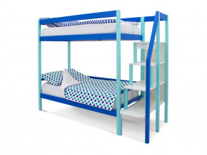 Двухъярусная кровать Svogen мятно-синий в Троицке - troick.magazinmebel.ru | фото - изображение 1