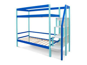Двухъярусная кровать Svogen мятно-синий в Троицке - troick.magazinmebel.ru | фото - изображение 2