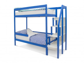 Двухъярусная кровать Svogen с бортиком синий в Троицке - troick.magazinmebel.ru | фото