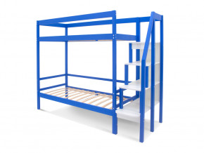 Двухъярусная кровать Svogen с бортиком синий в Троицке - troick.magazinmebel.ru | фото - изображение 2