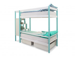 Двухъярусная кровать Svogen с ящиками мятно-белый в Троицке - troick.magazinmebel.ru | фото - изображение 5