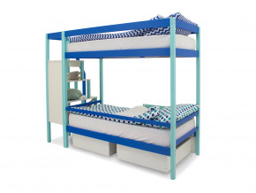 Двухъярусная кровать Svogen с ящиками мятно-синий в Троицке - troick.magazinmebel.ru | фото - изображение 5