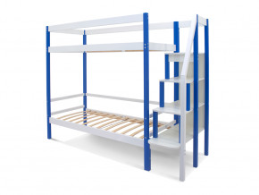 Двухъярусная кровать Svogen с ящиками сине-белый в Троицке - troick.magazinmebel.ru | фото - изображение 2