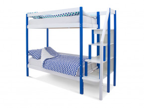 Двухъярусная кровать Svogen сине-белый в Троицке - troick.magazinmebel.ru | фото