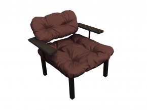 Кресло Дачное коричневая подушка в Троицке - troick.magazinmebel.ru | фото