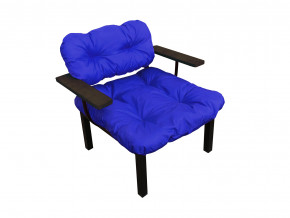 Кресло Дачное синяя подушка в Троицке - troick.magazinmebel.ru | фото