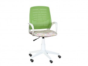 Кресло компьютерное Ирис white kids стандарт зеленый-Т-54 в Троицке - troick.magazinmebel.ru | фото - изображение 1