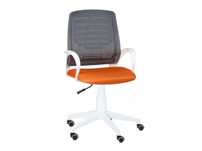Кресло оператора Ирис white стандарт черный/оранжевый в Троицке - troick.magazinmebel.ru | фото