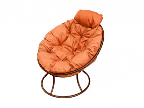Кресло Папасан мини без ротанга оранжевая подушка в Троицке - troick.magazinmebel.ru | фото