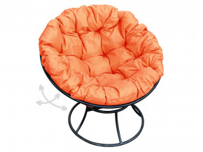 Кресло Папасан пружинка без ротанга оранжевая подушка в Троицке - troick.magazinmebel.ru | фото
