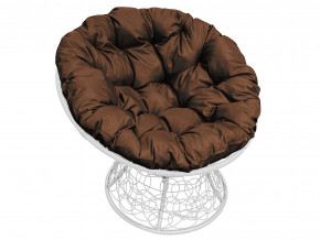 Кресло Папасан с ротангом коричневая подушка в Троицке - troick.magazinmebel.ru | фото