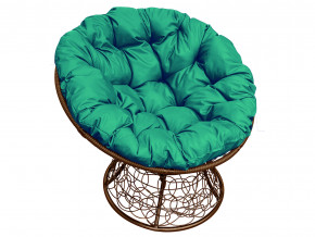 Кресло Папасан с ротангом зелёная подушка в Троицке - troick.magazinmebel.ru | фото - изображение 1