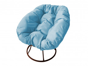 Кресло Пончик без ротанга голубая подушка в Троицке - troick.magazinmebel.ru | фото - изображение 1