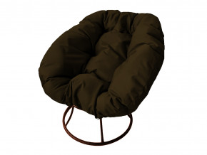 Кресло Пончик без ротанга коричневая подушка в Троицке - troick.magazinmebel.ru | фото