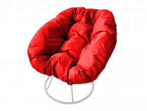 Кресло Пончик без ротанга красная подушка в Троицке - troick.magazinmebel.ru | фото - изображение 1