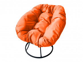 Кресло Пончик без ротанга оранжевая подушка в Троицке - troick.magazinmebel.ru | фото
