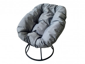 Кресло Пончик без ротанга серая подушка в Троицке - troick.magazinmebel.ru | фото