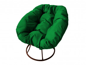 Кресло Пончик без ротанга зелёная подушка в Троицке - troick.magazinmebel.ru | фото