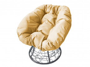 Кресло Пончик с ротангом бежевая подушка в Троицке - troick.magazinmebel.ru | фото