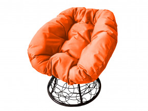 Кресло Пончик с ротангом оранжевая подушка в Троицке - troick.magazinmebel.ru | фото - изображение 1