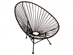 Кресло Ракушка с ротангом коричневый в Троицке - troick.magazinmebel.ru | фото - изображение 1
