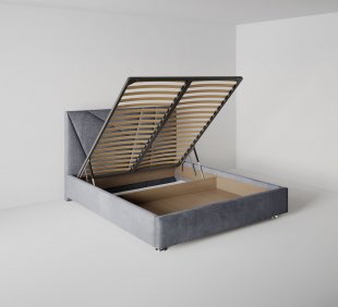Кровать Геометрия 1.4 м с подъемным механизмом в Троицке - troick.magazinmebel.ru | фото - изображение 3