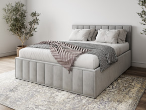 Кровать 1400 Лана серый велюр в Троицке - troick.magazinmebel.ru | фото - изображение 1
