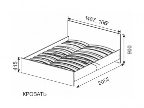 Кровать 1600х2000 ортопедическое основание в Троицке - troick.magazinmebel.ru | фото