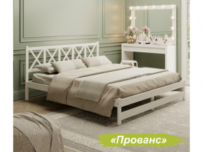 Кровать 2-х спальная Аист-8 Прованс белый с карнизом 1200х2000 мм в Троицке - troick.magazinmebel.ru | фото