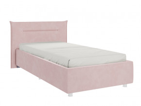 Кровать Альба 900 велюр нежно-розовый в Троицке - troick.magazinmebel.ru | фото