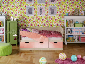 Кровать Бабочки 1600 Розовый металлик в Троицке - troick.magazinmebel.ru | фото - изображение 1