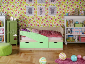 Кровать Бабочки 1600 Салатовый в Троицке - troick.magazinmebel.ru | фото