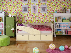 Кровать Бабочки 1600 Ваниль в Троицке - troick.magazinmebel.ru | фото - изображение 1