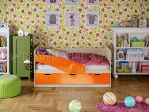 Кровать Бабочки 1800 Оранжевый металлик в Троицке - troick.magazinmebel.ru | фото