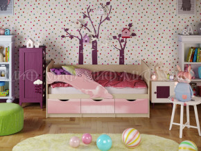 Кровать Дельфин-1 1600 Розовый металлик в Троицке - troick.magazinmebel.ru | фото