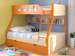 Кровать Дельта 20.02 оранжевая в Троицке - troick.magazinmebel.ru | фото