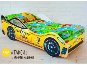 Кровать детская машина Такси в Троицке - troick.magazinmebel.ru | фото