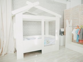 Кровать детская Теремок без ящика белая в Троицке - troick.magazinmebel.ru | фото