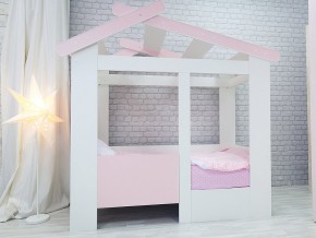 Кровать детская Теремок без ящика розовая в Троицке - troick.magazinmebel.ru | фото - изображение 1
